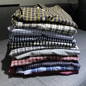 Bundle - 11 men’s dress & casual shirts